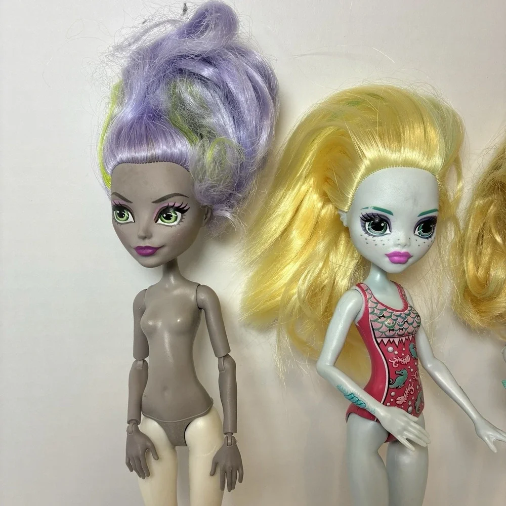 Monster High Lot Of 3 Dolls Lagoona Blue and Monica D'Kay 2015 - 2017